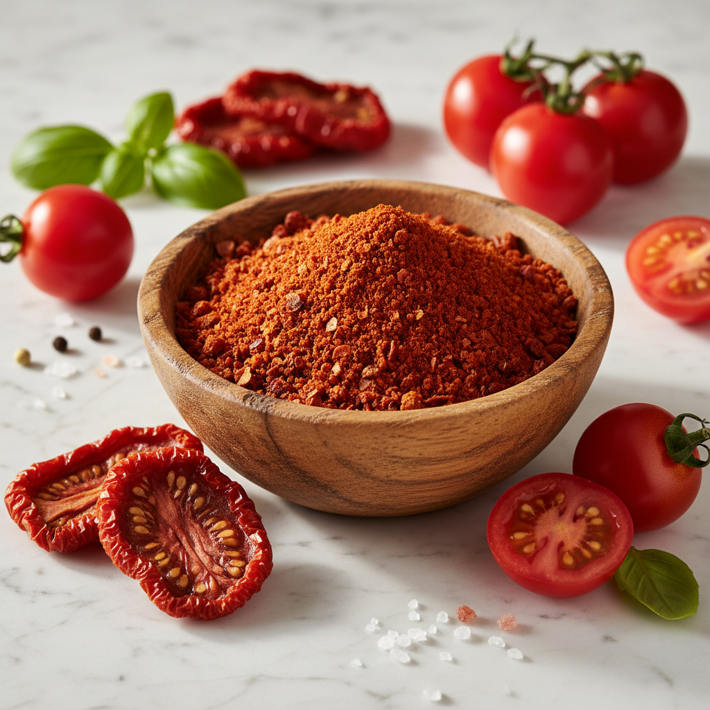 condimento de tomate deshidratado
